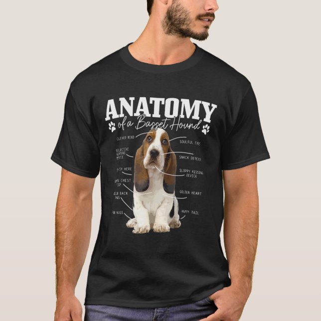 Camiseta Anatomía De Una Madre Bastante Perro Cute Bastón (Anverso)