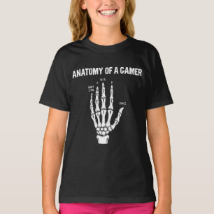 Camiseta Anatomía De Una Mano De Esqueleto De Jugador