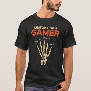 Camiseta Anatomía De Una Mano De Esqueleto De Jugador Diver