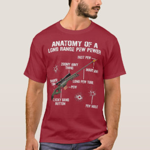 Camiseta Anatomía De Una Pew Pewer Divertida Guns Sniper G