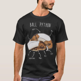 Camiseta Anatomía de una pitón bola piebald