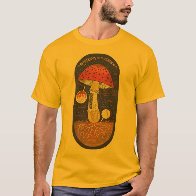 Camiseta Anatomía de una seta (Anverso)