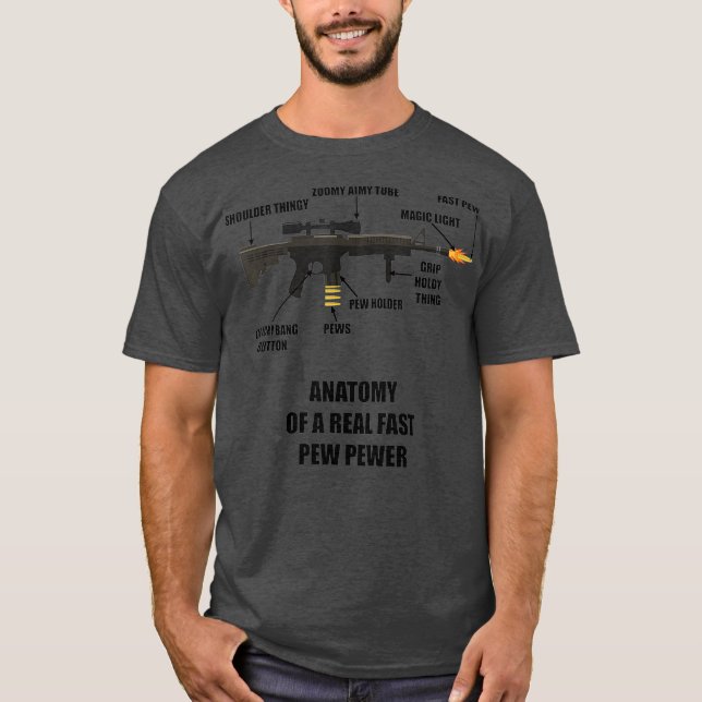 Camiseta Anatomía de una verdadera pistola de pinchos de ag (Anverso)