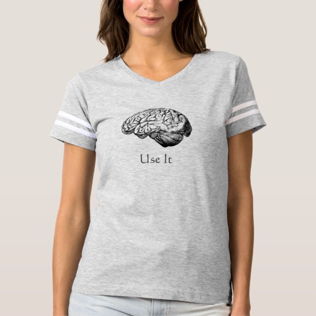 Camiseta Anatomía del cerebro - utilícela (Anverso)
