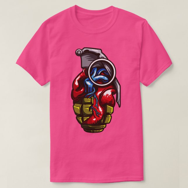 Camiseta Anatomía del corazón Granada de amor (Diseño del anverso)