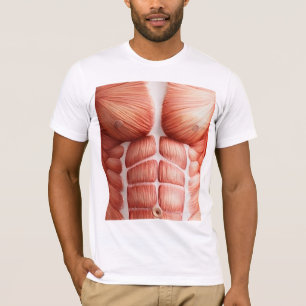 Camiseta Anatomía del cuerpo muscular Fuzzy Express®