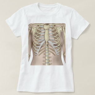 Camiseta Anatomía del esqueleto femenino Fuzzy Express®