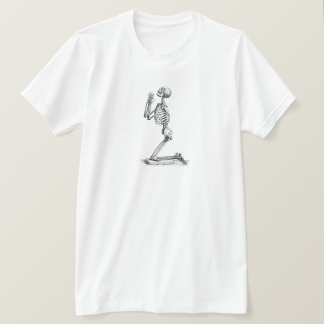 Camiseta Anatomía del esqueleto humano (Anverso del diseño)