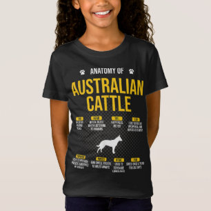 Camiseta Anatomía Del Ganado Ganadero Australiano