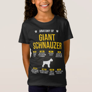 Camiseta Anatomía Del Gigante Amante Del Perro Schnauzer