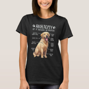 Camiseta Anatomía del Golden Retriever Dueño de perro
