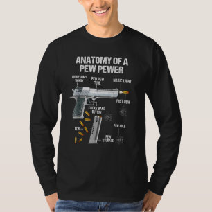 Camiseta Anatomía Del Meme De Enmienda A Pew Pewer Ammo