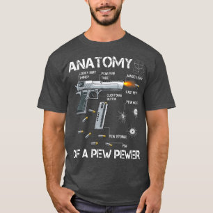 Camiseta Anatomía Del Meme De Enmienda A Pew Pewer Ammo