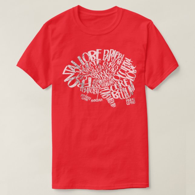 Camiseta Anatomía del neurocirujano cerebral (Diseño del anverso)