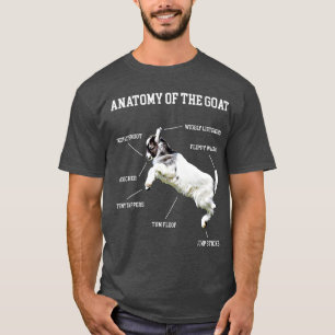 Camiseta Anatomía Del Niño De La Cabra Cute El Amante De 