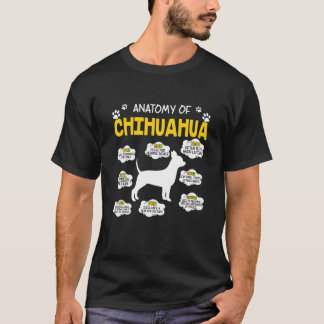 Camiseta Anatomía Del Perro Perro De Chihuahua