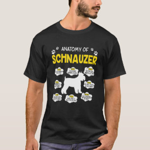 Camiseta Anatomía Del Perro Schnauzer