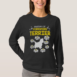 Camiseta Anatomía Del Perro Terrier De Yorkshire
