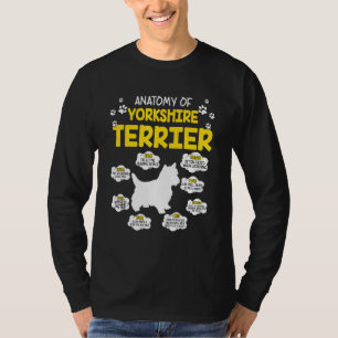 Camiseta Anatomía Del Perro Terrier De Yorkshire
