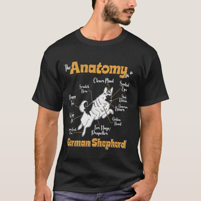 Camiseta ANATOMÍA DEL Propietario DE Perro de un perro grac (Anverso)