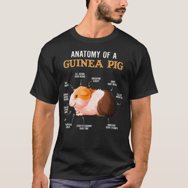 Camiseta Anatomía Del Propietario De Un Cerdo De Guinea  (Anverso)