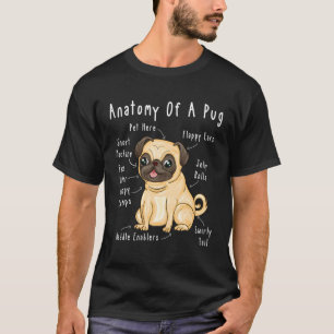 Camiseta Anatomía Del Propietario De Un Pug Pug Diciendo A 