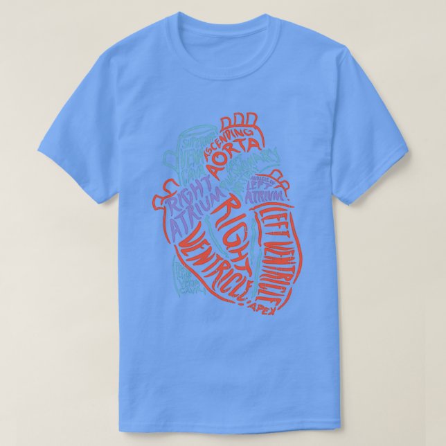 Camiseta Anatomía Del Regalo Del Médica De Órganos Anatómic (Diseño del anverso)