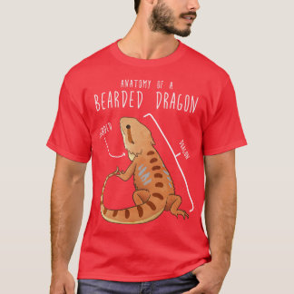 Camiseta Anatomía del Reptile Lizard Dragon con barba 1