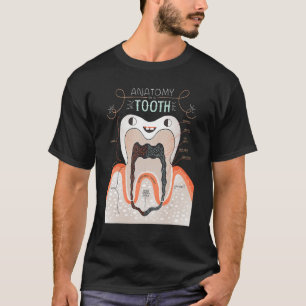 Camiseta Anatomía Dentista De Un Diente