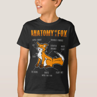 Camiseta Anatomía divertida de las mujeres de Fox Fursona