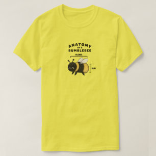 Camiseta Anatomía Divertida De Un Abejorro Blebee Bum Lindo