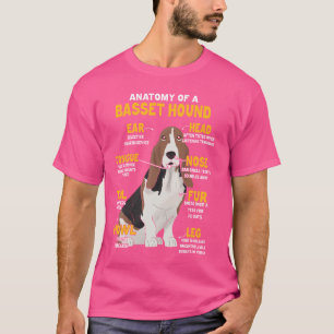 Camiseta Anatomía Divertida De Un Dueño De Perro Basset Hou