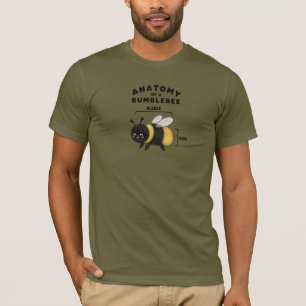 Camiseta Anatomía Divertida De Una Abejorro Blebee Bum Lind
