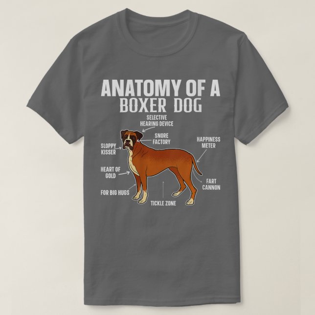 Camiseta Anatomía femenina de un amante de los perros graci (Diseño del anverso)