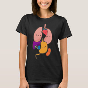 Camiseta Anatomía Fisiología Corazón Pulmones Órganos Vital