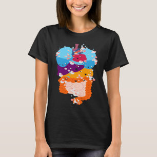 Camiseta Anatomía Fisiología Corazón Pulmones Órganos Vital