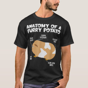 Camiseta Anatomía Graciosa Y Cuta De Una Guin Blanda De Pat