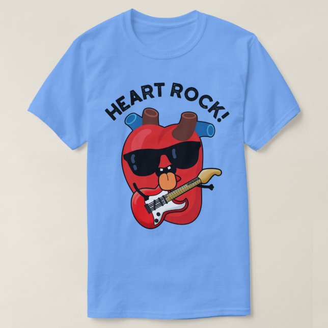 Camiseta Anatomía musical divertida de Heart Rock 1 (Diseño del anverso)