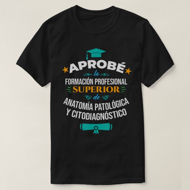 Camiseta Anatomía patológica y ciodiagnóstico superior FP T (Diseño del anverso)