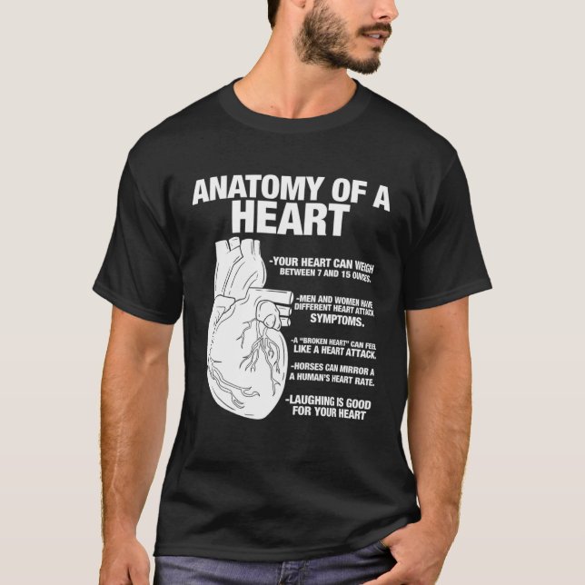 Camiseta Anatomical Heart  Cool Cardiologist (Anverso)