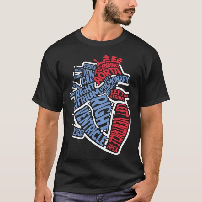 Camiseta Anatomical Heart Medical Parts Cardiologist Surgeo (Anverso)