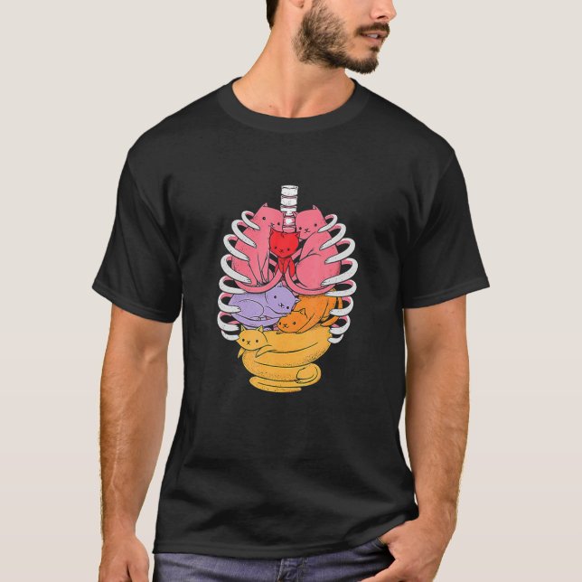 Camiseta Anatomicat Anatomy Cat Simple Design (Anverso)
