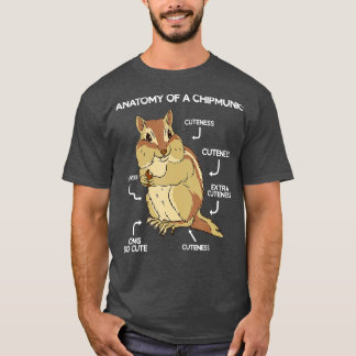 Camiseta Anatomy Cute Chipmunk
