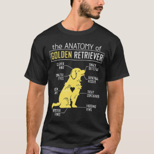 Camiseta Anatomy Golden Retriever