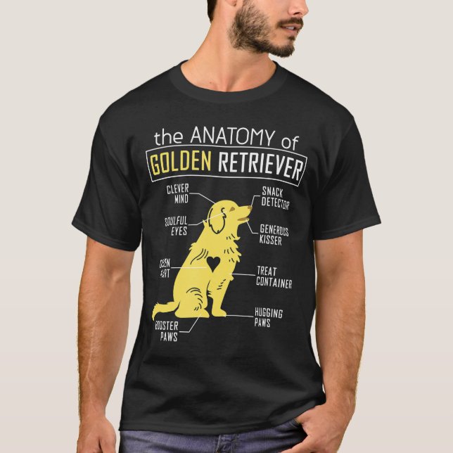 Camiseta Anatomy Golden Retriever (Anverso)