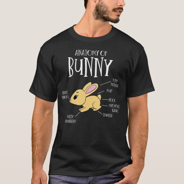Camiseta Anatomy of a Bunny Gifts for Bunny Lovers Funny Ra (Anverso)