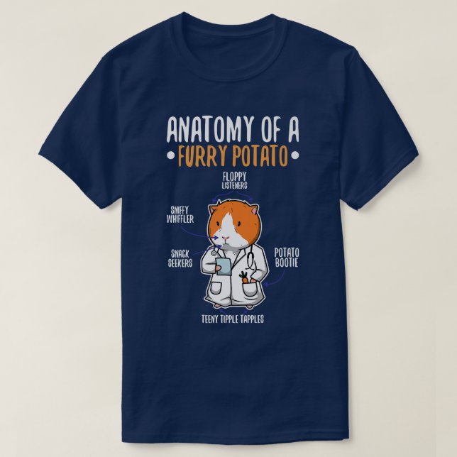Camiseta Anatomy Of A Furry Potato 8 (Diseño del anverso)