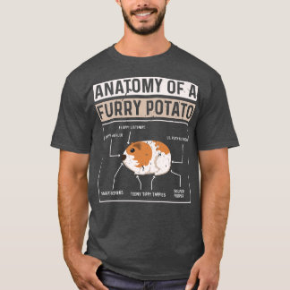 Camiseta Anatomy OF A Furry Potato Funny Guinea Pig Lover W