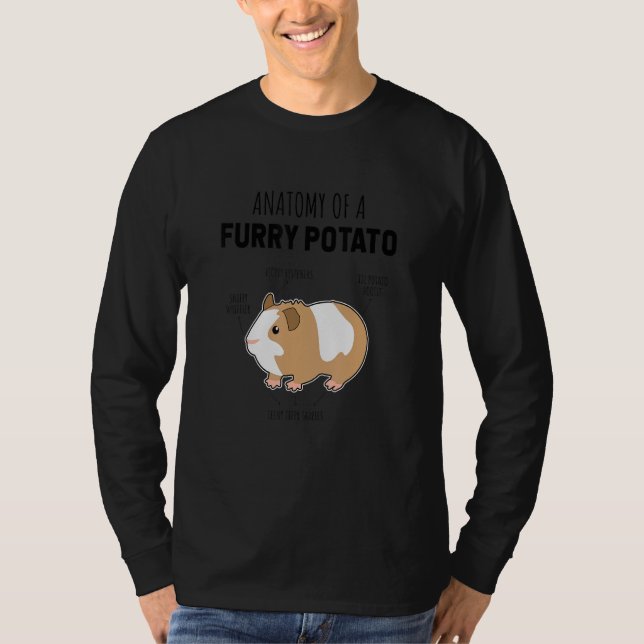 Camiseta Anatomy Of A Furry Potatoe Graphic Owner Pet Cavy  (Anverso)