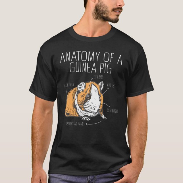 Camiseta Anatomy of a Guinea Pig (Anverso)